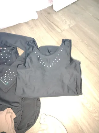  Lote gimnasia niña talla 6/ 7 años Maillot 
Malla