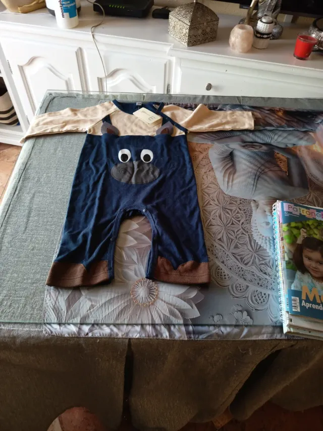 Pijama bebé oso azul