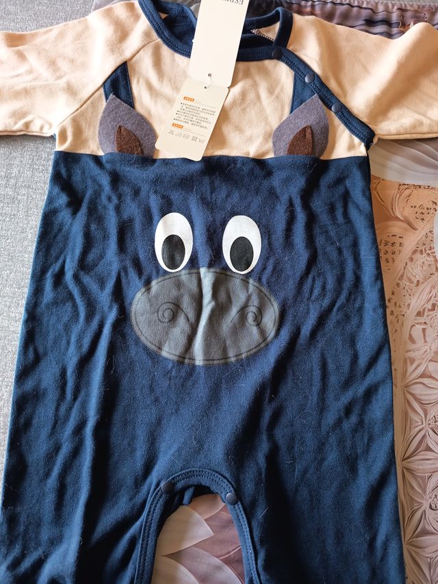 Pijama bebé oso azul