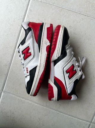 New Balance 550 Rojo Blanco