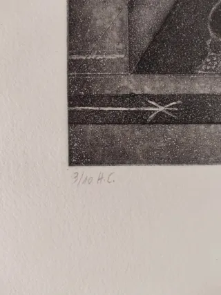 Amèlia Riera 'Absència' grabado H.C.