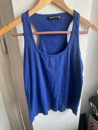 Camiseta tirantes Shana azul 