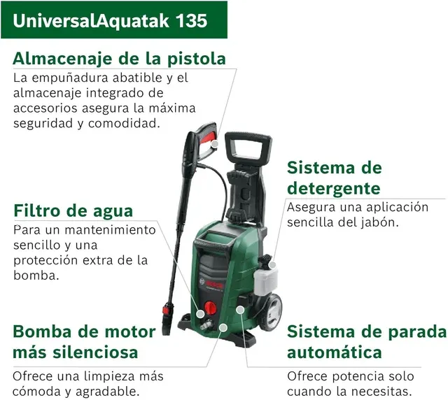 Bosch UniversalAquatak 135 Limpiadora Alta Presión