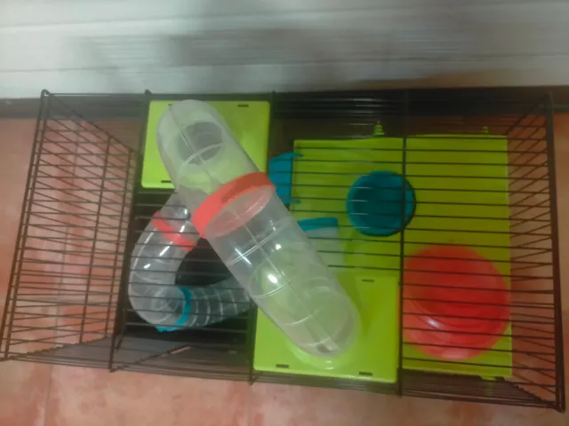 !!!Jaula hámsters y roedores con tubos con regalo!