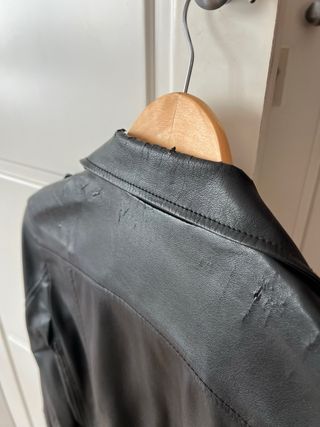 Chaqueta cuero H&M negra