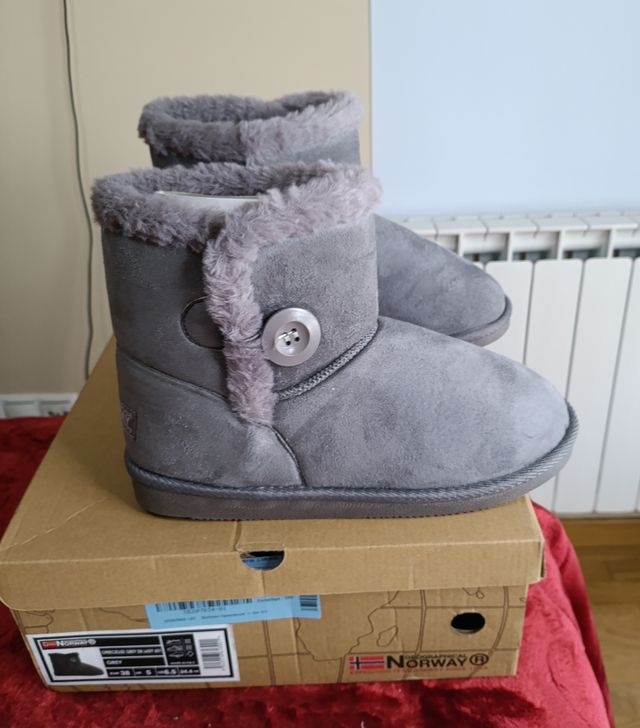 Botines Geographical Norway Gris T.38 Nuevos
