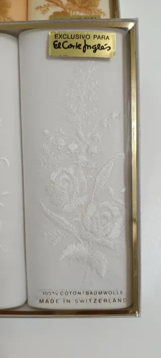 Pañuelos Doerico Antiguos Bordados (3uds)
