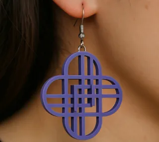 Pendientes HUNTRIX morados