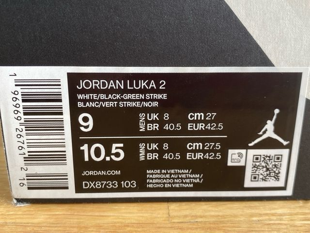 Jordan Luka 2 Blancas y Verdes