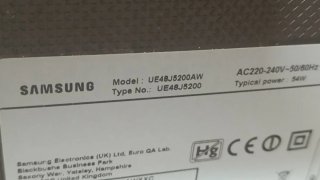 Smart TV Samsung 48Negro