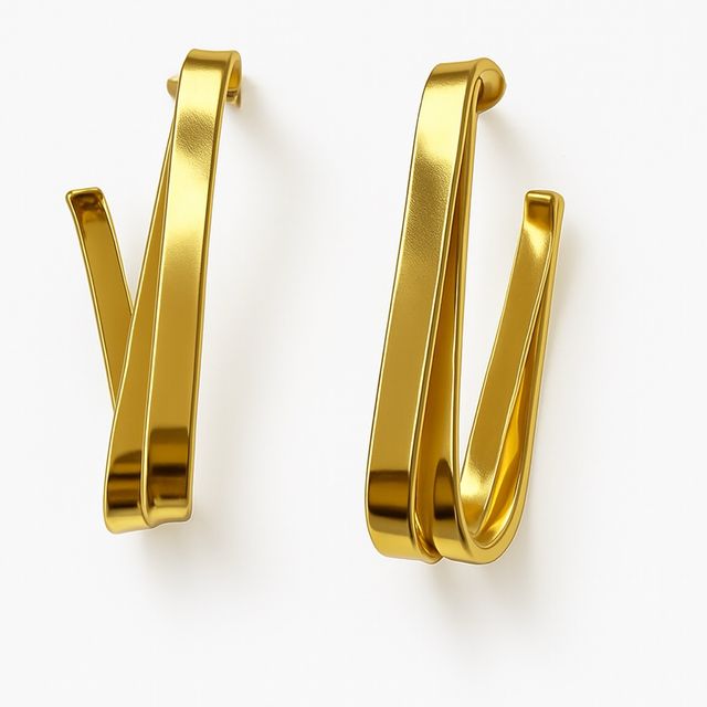 Pendientes Acero Inoxidable Baño Oro