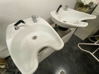 Lavacabezas Biplaza Blanco y Plateado