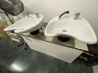 Lavacabezas Biplaza Blanco y Plateado