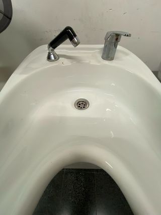 Lavacabezas Biplaza Blanco y Plateado