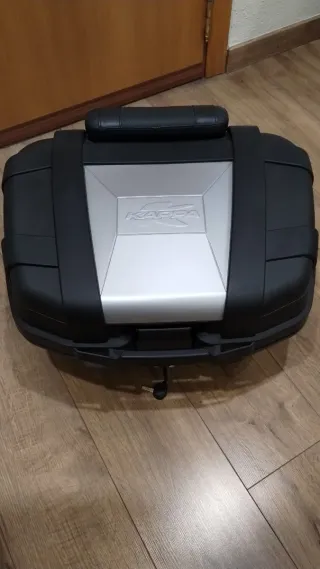 Maleta Top Case Kappa Negra y Plata