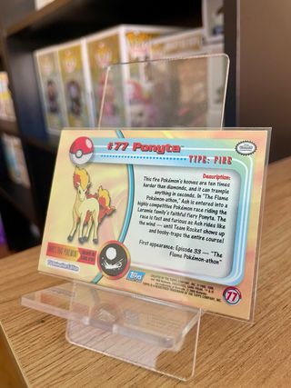 Pokémon ponyta Topps Prata Foil Holo