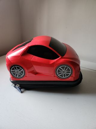 Zaino per bambini rosso a forma di auto