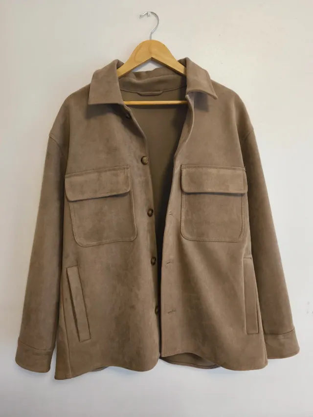 Abrigo H&M Talla M Marrón