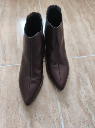 Botines Marrones con Estampado Animal