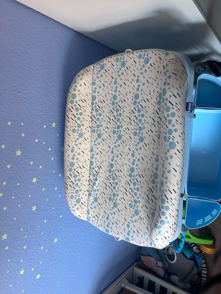 Bañera cambiador bebé azul