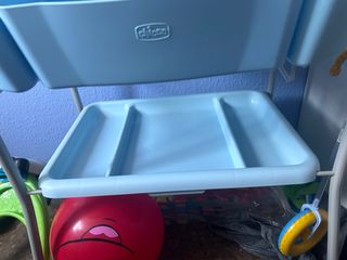 Bañera cambiador bebé azul