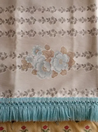 Colcha antigua floral