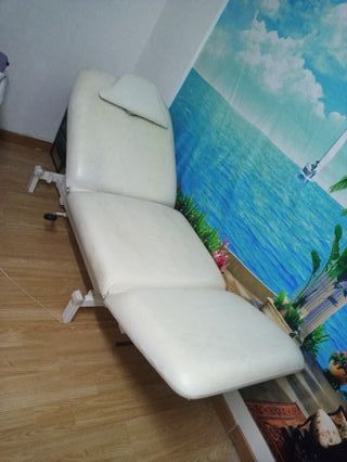 Camilla de masaje blanca