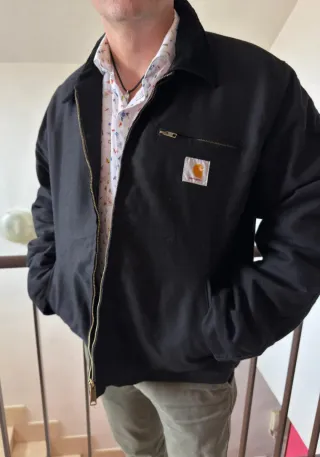 Chaqueta Carhartt Reworkwd Black Detroit