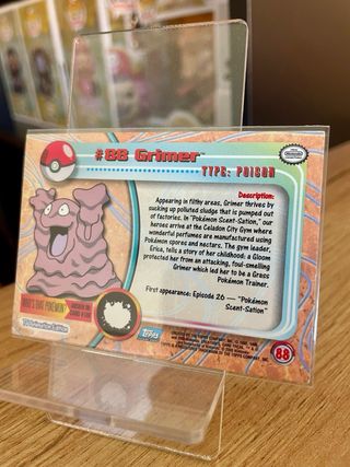 Pokemon Topps Grimer Holo Prata