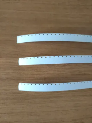 3 pz Nastro Coda Colas Bianca per bobine Super8