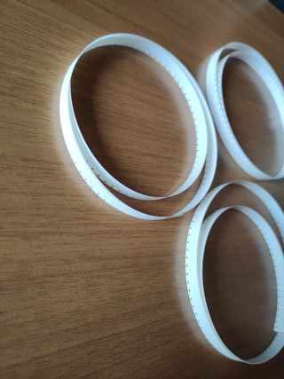 3 pz Nastro Coda Colas Bianca per bobine Super8