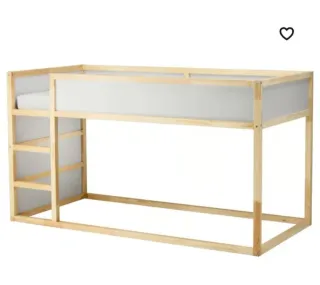 Cama Kura litera Ikea Madera