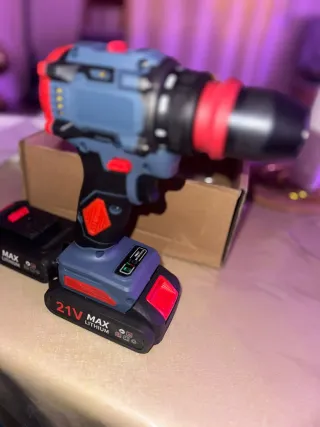 Taladro 2 en 1 2 baterías 