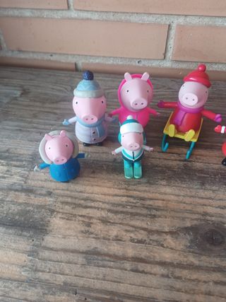 Lote figuras Peppa Pig Nieve