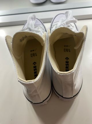 Converse plataforma blancas