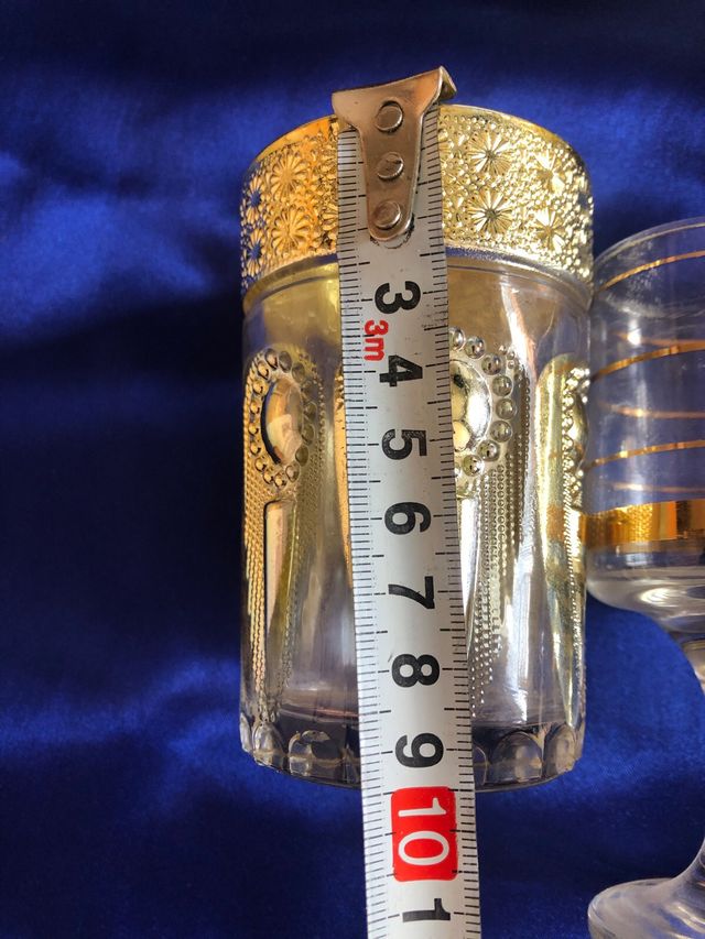 Lote Vasos y Copas Dorados