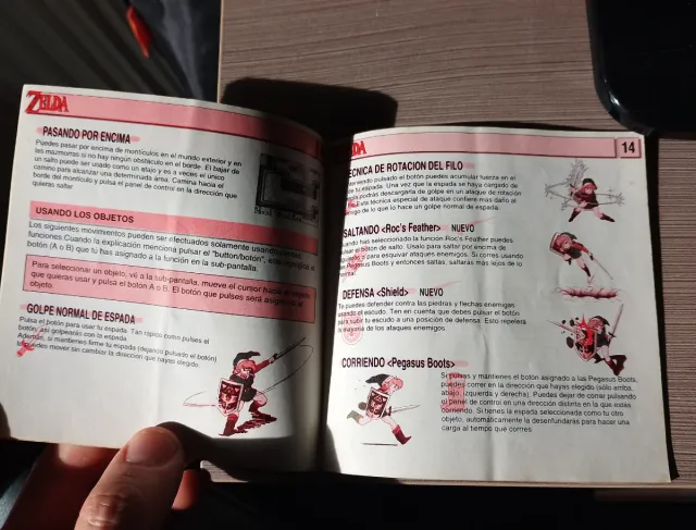 Manual Zelda Link's Awakening Game Boy