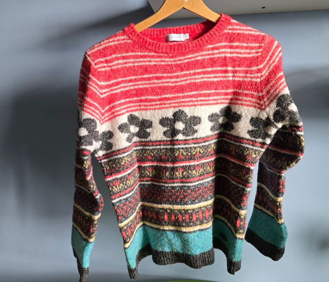 Jersey Don Algodón flores rayas S