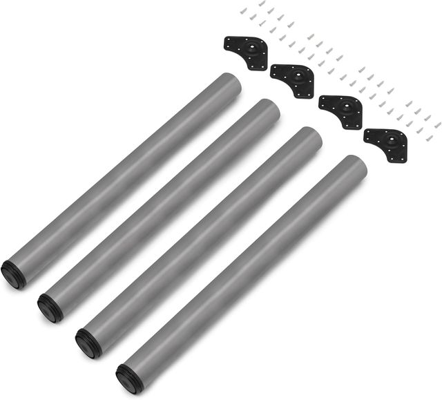 Emuca Patas de mesa regulables 60x830mm, Kit de 4