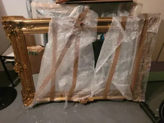 Espejo Vintage Dorado Antiguo 154x105cm