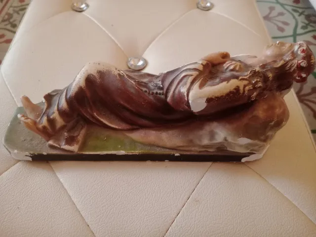 Statuetta in gesso figura religiosa santa rosolia