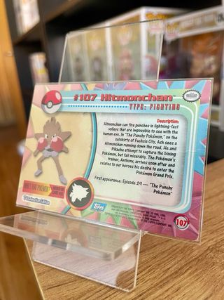 Pokemon Topps Silver Foil Holo Hitmonchan #107