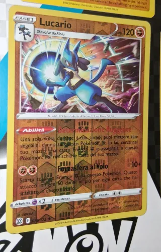 Carte Pokémon Riolu e Lucario