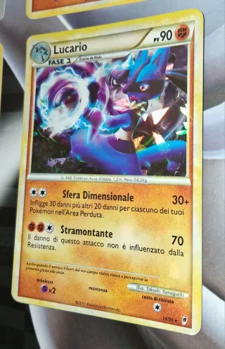 Carte Pokémon Riolu e Lucario