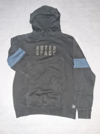 Tiffosi Hoodie Preto e Azul Tamanho S