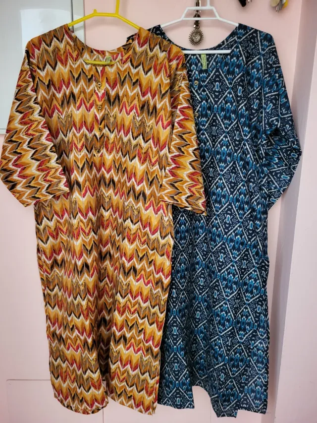 2 Kurtis Indios Azul y Amarillo