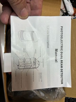 Detector profesional doble haz alarmas