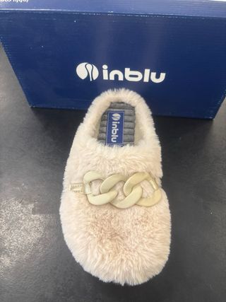 Pantofole Inblu donna pelo sintetica beige