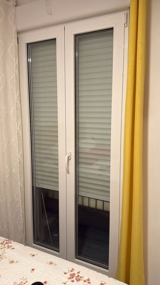 Puerta aluminio Climalit 2 hojas