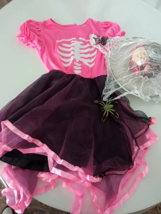 Disfraz Esqueleto Halloween Niñ@ 7-10 años